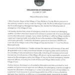 Cary IL Declaration of Emergency