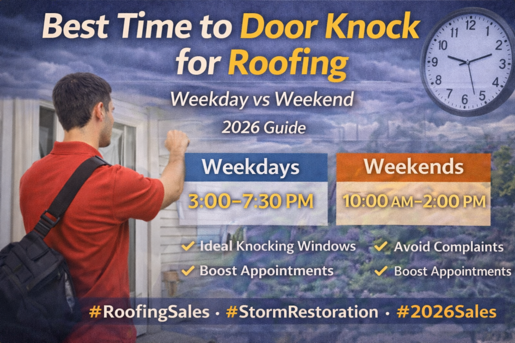 Best Time to Door Knock for Roofing