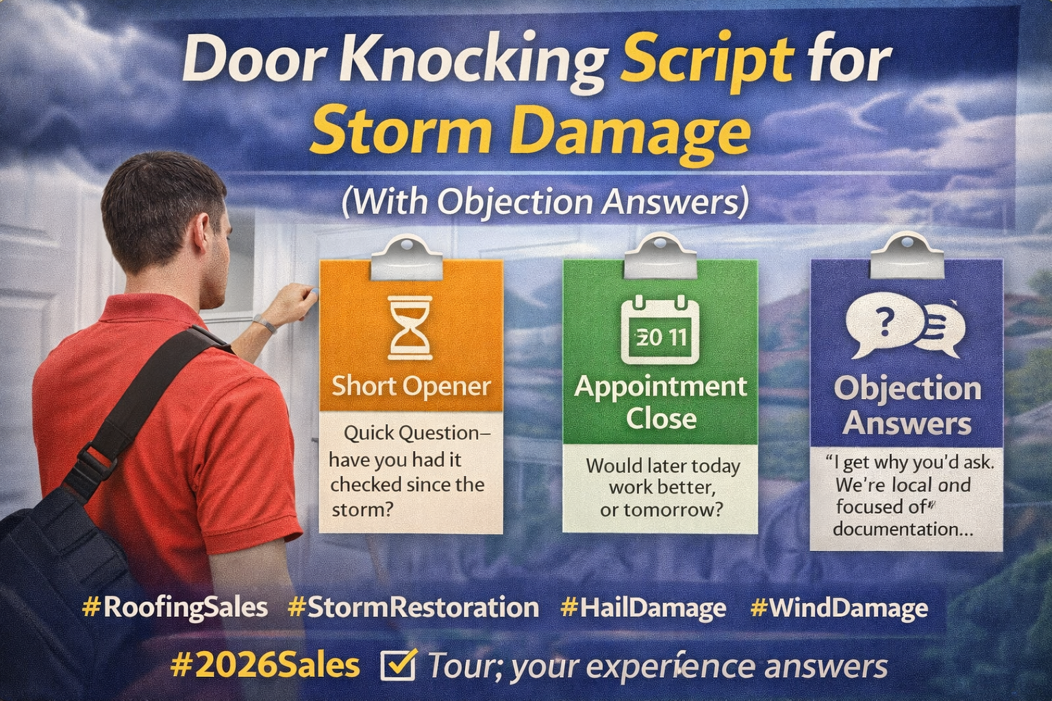 Door Knocking Script for Storm Damage