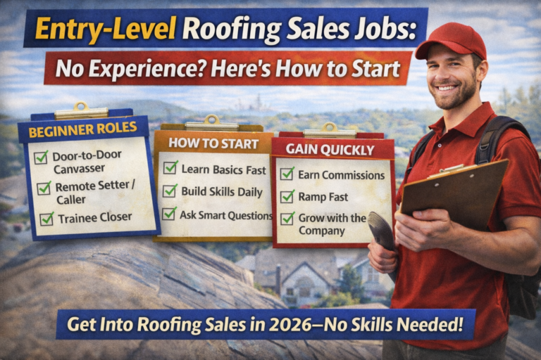 Entry-Level Roofing Sales Jobs