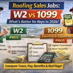 Roofing Sales Jobs W2 vs 1099