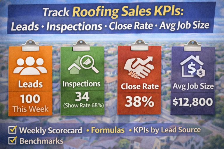 Roofing Sales KPIs