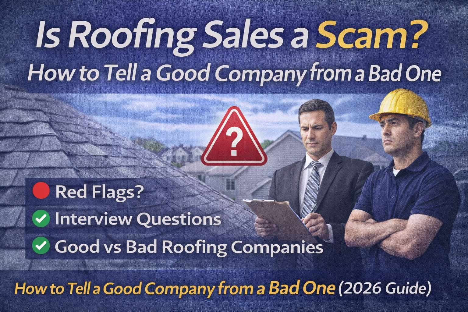 Is Roofing Sales a Scam